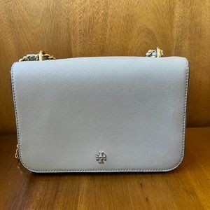 Tory Burch Emerson Adjustable Shoulder Bag - French Gray